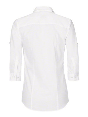 Performance Bluse 3/4-Arm Weiss